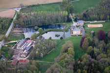 Luftaufnahme von Rubécourt-et-Lamécourt im Bundesland Ardennes, Frankreich