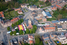 Luftaufnahme von Beaurevoir im Bundesland Aisne, Frankreich