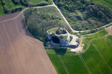 Luftbild von Bunker Batterie Todt in Audinghen in Nord-Pas-de-Calais Picardie, Frankreich