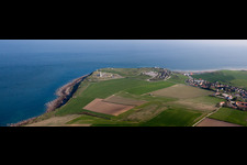 Luftaufnahme von Französische Kanalküste Cap Le Gris Nez in Lille in Nord-Pas-de-Calais Picardie in Audinghen, Frankreich