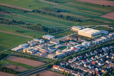 Luftbild von Gewerbering im Ortsteil Mörsch in Rheinstetten im Bundesland Baden-Württemberg, Deutschland