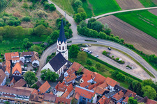 Hinterstädel von Westen in Jockgrim im Bundesland Rheinland-Pfalz, Deutschland