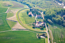 Rheinschanzen-Mittelhof auf der Rheinschanzinsel in Philippsburg im Bundesland Baden-Württemberg, Deutschland