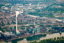 Neckarau, GKM in Mannheim im Bundesland Baden-Württemberg, Deutschland aus der Luft