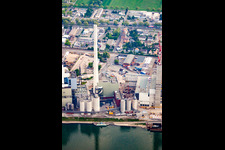 Drohnenaufname von Neckarau, GKM in Mannheim im Bundesland Baden-Württemberg, Deutschland