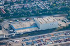 Distributionszentrum Rhenania Straße im Ortsteil Rheinau in Mannheim im Bundesland Baden-Württemberg, Deutschland