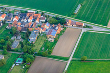 Stoffhalle Kissenzauber in der Brehmstr im Ortsteil Minderslachen in Kandel im Bundesland Rheinland-Pfalz, Deutschland