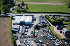 Luftbild von Edwards Hyundai Baynhall Garage 19 Main Road Kempsey Worcester, Worcestershire in Draycott im Bundesland England, Großbritanien