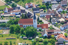 Kathol. Kirche St. Ludwig in Scheibenhardt im Bundesland Rheinland-Pfalz, Deutschland