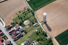 Schleithal im Bundesland Bas-Rhin, Frankreich von oben