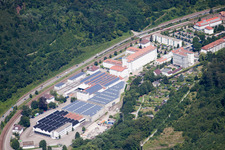 Industrie- und Gewerbegebiet Ettlin Gewerbepark GmbH & Co. KG in der alten Spinnerei in Ettlingen im Bundesland Baden-Württemberg, Deutschland