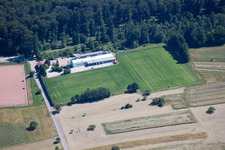 Ortsteil Spessart in Ettlingen im Bundesland Baden-Württemberg, Deutschland von oben gesehen