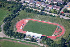 Albgaustadion in Ettlingen im Bundesland Baden-Württemberg, Deutschland