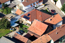 Brehmstr im Ortsteil Minderslachen in Kandel im Bundesland Rheinland-Pfalz, Deutschland aus der Luft