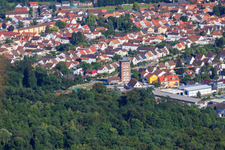 Ludovici-Hochhaus am Ende der Buchstr in Jockgrim im Bundesland Rheinland-Pfalz, Deutschland