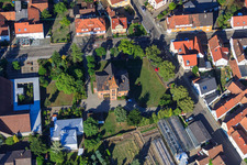 Luftbild von Rathaus Jockgrim im Bundesland Rheinland-Pfalz, Deutschland