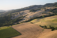 Isola di Fano im Bundesland The Marches, Italien aus der Luft