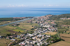 Luftbild von Castiglione della Pescaia im Bundesland Toscana, Italien