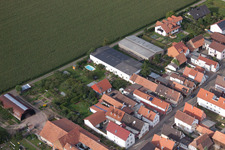 Kandel, Saarstr im Bundesland Rheinland-Pfalz, Deutschland vom Flugzeug aus