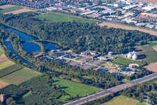 Düren, Kläranlage im Ortsteil Merken im Bundesland Nordrhein-Westfalen, Deutschland