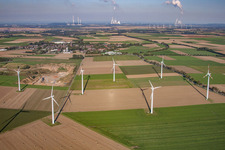 Windpark im Westen im Ortsteil Holzweiler in Erkelenz im Bundesland Nordrhein-Westfalen, Deutschland