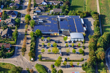 EDEKA Kissel SBK Kandel im Bundesland Rheinland-Pfalz, Deutschland von oben