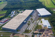 Luftbild von ZUFALL logistics group - Niederlassung Kandel und  STS Group im Gewerbegebiet Horst im Ortsteil Minderslachen im Bundesland Rheinland-Pfalz, Deutschland