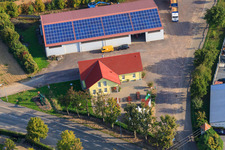 Luftaufnahme von Zum Gockelwirt in Minfeld im Bundesland Rheinland-Pfalz, Deutschland