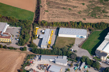 Deutsche Post im Ortsteil Dühren in Sinsheim im Bundesland Baden-Württemberg, Deutschland