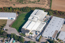Luftbild von Gewerbegebiet SW im Ortsteil Dühren in Sinsheim im Bundesland Baden-Württemberg, Deutschland