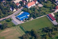 Luftbild von Mehrzweckhalle im Ortsteil Adersbach in Sinsheim im Bundesland Baden-Württemberg, Deutschland