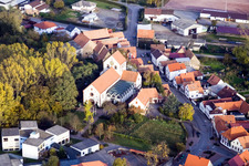 Heiligenberg, Kirche St. Georg in Hördt im Bundesland Rheinland-Pfalz, Deutschland