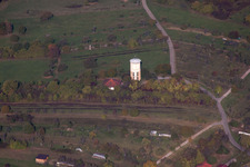 Wasserturm im Ortsteil Büchelberg in Wörth am Rhein im Bundesland Rheinland-Pfalz, Deutschland