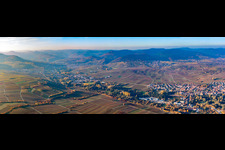 Panorama in Siebeldingen im Bundesland Rheinland-Pfalz, Deutschland