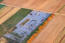 Georthermie Probebohrungsgelände in Rülzheim im Bundesland Rheinland-Pfalz, Deutschland
