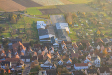 DBK Erweiterung in den Unterkandler Gärten in Kandel im Bundesland Rheinland-Pfalz, Deutschland von oben