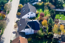 Drohnenaufname von Klingbachstr in Steinweiler im Bundesland Rheinland-Pfalz, Deutschland