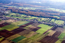 Saarstraße von Norden in Kandel im Bundesland Rheinland-Pfalz, Deutschland