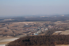 Neuenbürg von Süden in Kraichtal im Bundesland Baden-Württemberg, Deutschland
