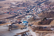 Luftbild von Ortsteil Neuenbürg in Kraichtal im Bundesland Baden-Württemberg, Deutschland