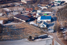 Luftaufnahme von Ortsteil Neuenbürg in Kraichtal im Bundesland Baden-Württemberg, Deutschland