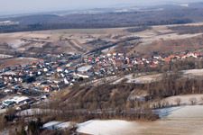 Neuenbürg von Südwesten in Kraichtal im Bundesland Baden-Württemberg, Deutschland