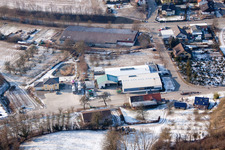 Schrägluftbild von Fa. AVN GmbH im Ortsteil Neuenbürg in Kraichtal im Bundesland Baden-Württemberg, Deutschland