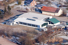 Luftaufnahme von Fa. AVN GmbH,   Ziegelmanufaktur Thomas Ullrich im Ortsteil Neuenbürg in Kraichtal im Bundesland Baden-Württemberg, Deutschland