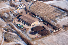 Ortsteil Neuenbürg in Kraichtal im Bundesland Baden-Württemberg, Deutschland aus der Luft betrachtet