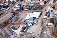 Fa. AVN GmbH im Ortsteil Neuenbürg in Kraichtal im Bundesland Baden-Württemberg, Deutschland vom Flugzeug aus