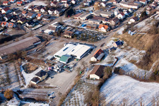 Fa. AVN GmbH im Ortsteil Neuenbürg in Kraichtal im Bundesland Baden-Württemberg, Deutschland aus der Vogelperspektive