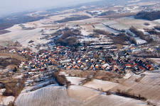 Neuenbürg von Westen in Kraichtal im Bundesland Baden-Württemberg, Deutschland