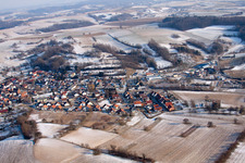 Luftbild von Neuenbürg von Westen in Kraichtal im Bundesland Baden-Württemberg, Deutschland