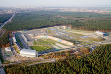 Rennstrecke der Rennbahn Hockenheimring Baden-Württemberg in Hockenheim, Deutschland